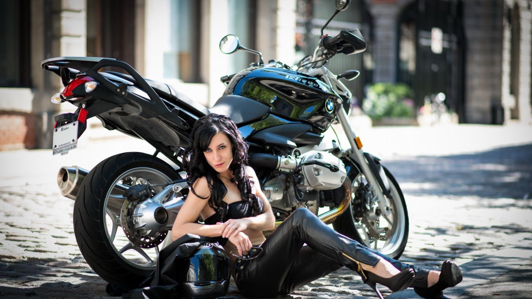 European women on bikes in Managua